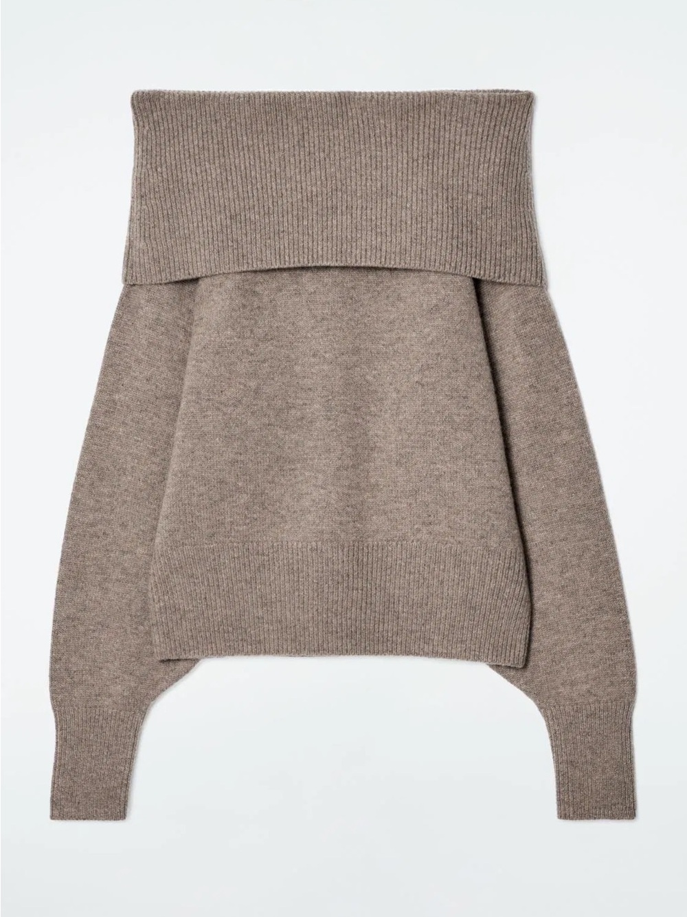 COS Off-the-Shoulder Merino Wool Sweater - sz S